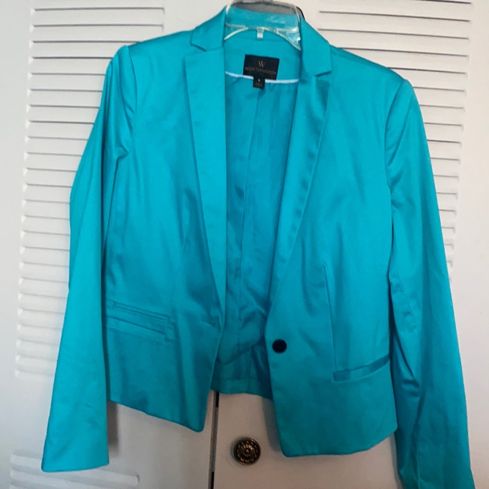 Worthington teal blazer
